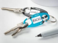 Nite Ize Identikey Slidelock 2-Pack Zwart/Blauw -Kampeerartikelen Korting a325aa18bacdc47b