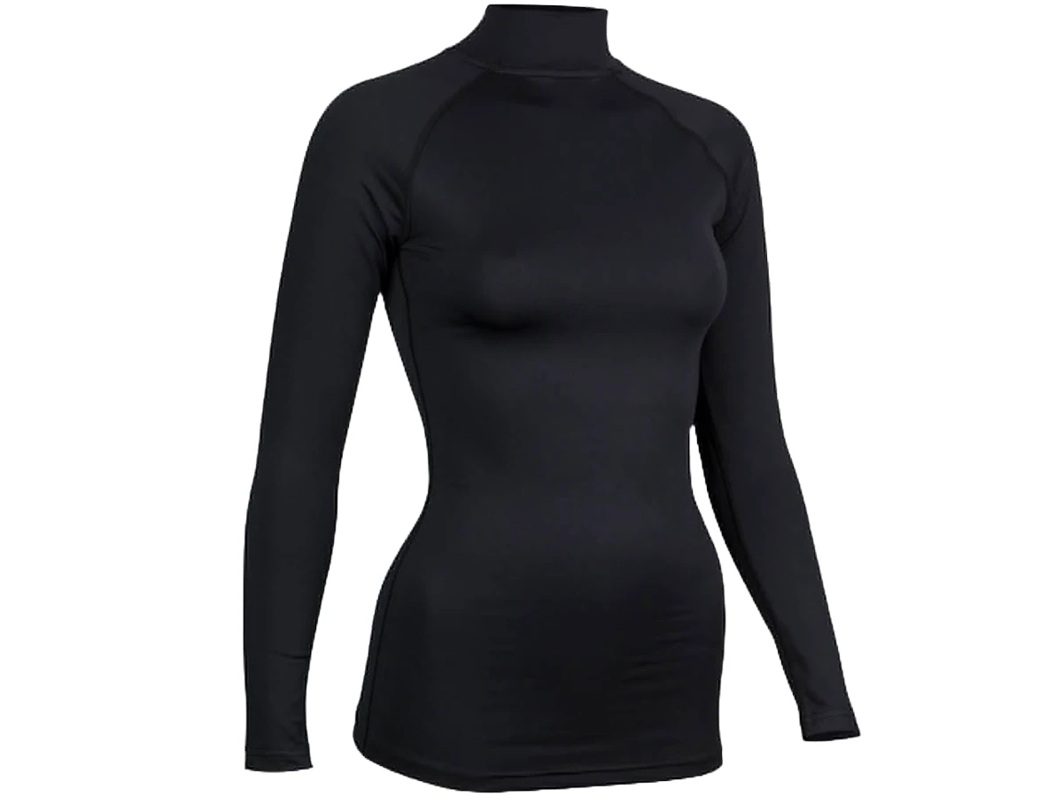 Avento Base Layer Kange Mouw Dames Shirt - Zwart/zilver 3 Avento Base Layer Kange Mouw Dames Shirt - Zwart/zilver