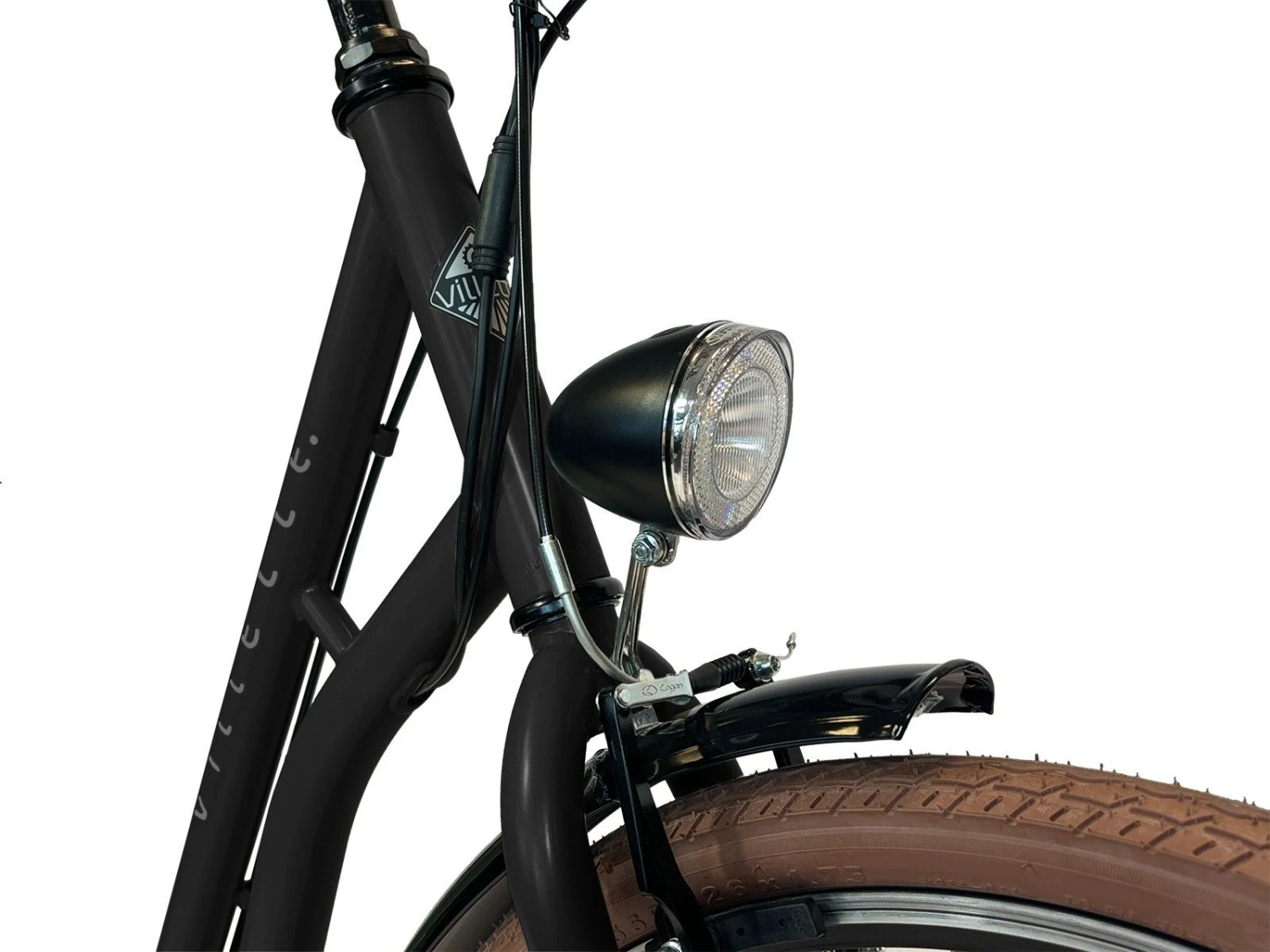 Merkloos Villette Vintage Retro Elektrische Fiets - Black 8 Merkloos Villette Vintage Retro Elektrische Fiets - Black - Afbeelding 6