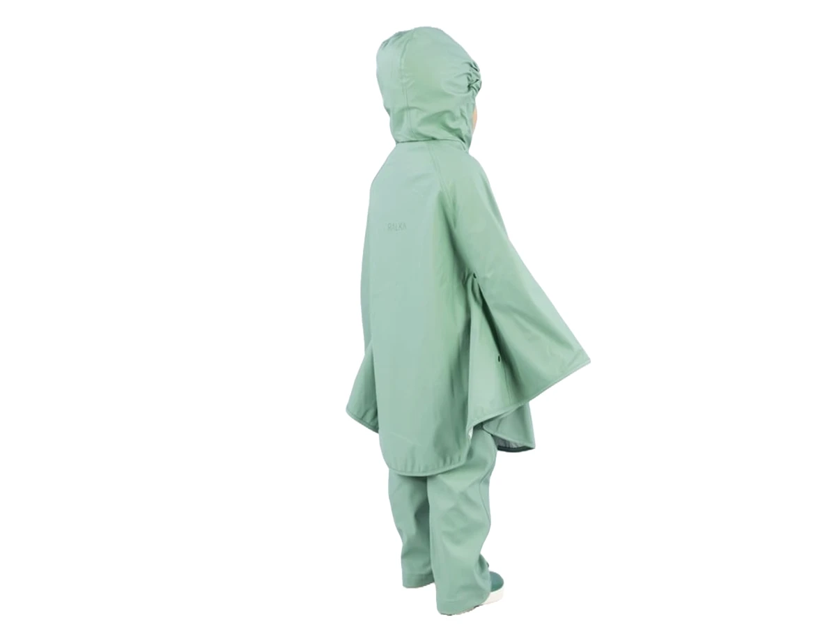 Ralka Sparkle Kinder Regenponcho - Groen/Wit 7 Ralka Sparkle Kinder Regenponcho - Groen/Wit - Afbeelding 5