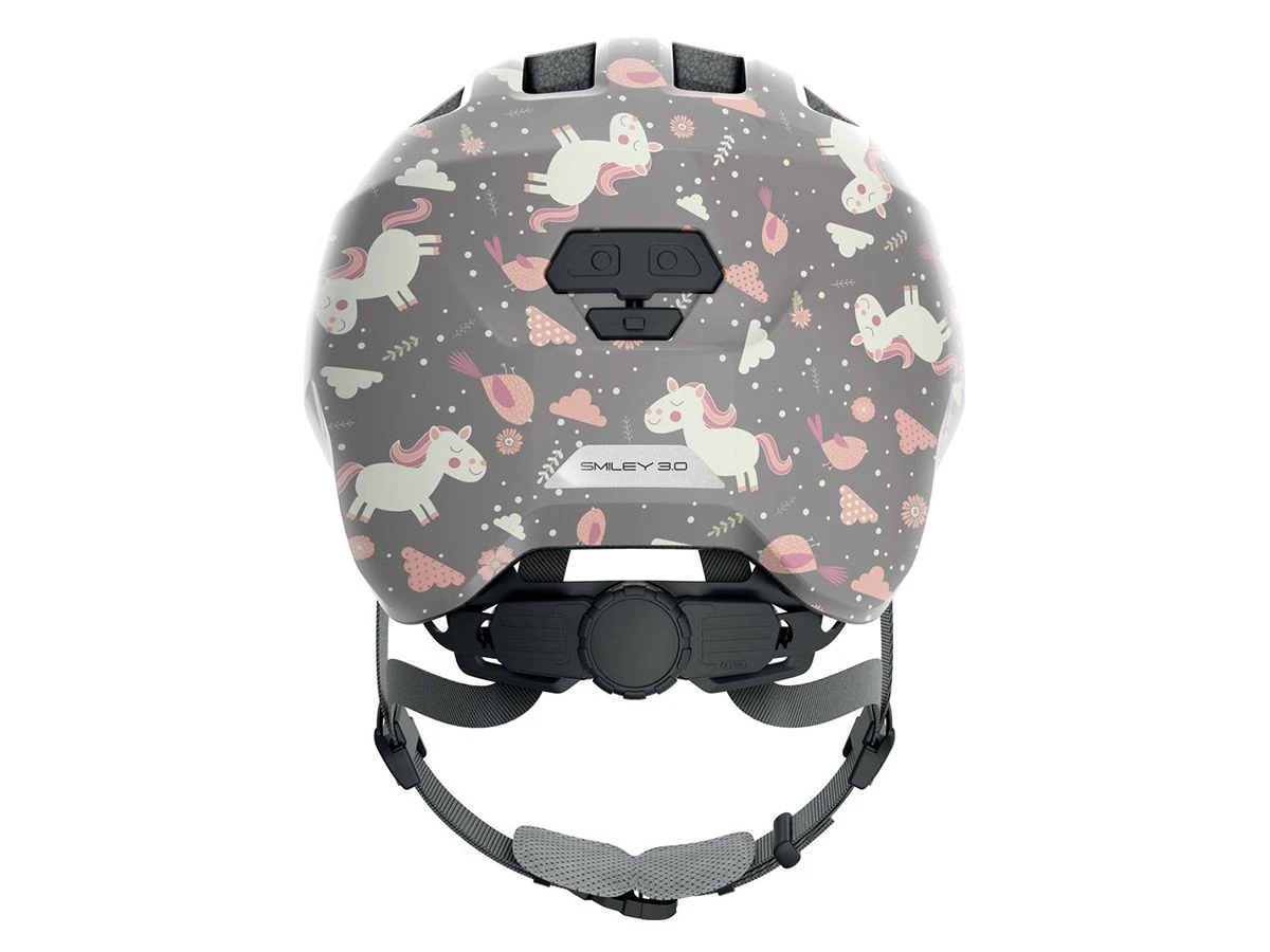 Abus Smiley 3.0 Grey Horse Kinderfietshelm 4 Abus Smiley 3.0 Grey Horse Kinderfietshelm - Afbeelding 2