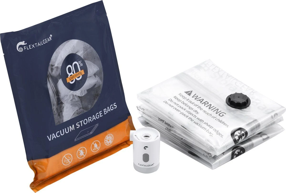 Flextail Gear 70 X 50 Set Van 4 Vacuüm Opbergzakken 6 Flextail Gear 70 X 50 Set Van 4 Vacuüm Opbergzakken - Afbeelding 4