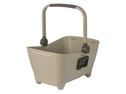 Basil Buddy Klickfix Biscotti Brown Hondenfietsmand