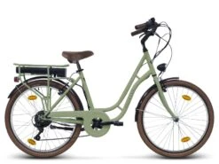 Merkloos Villette Vintage Retro Elektrische Fiets - Green
