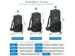 Merkloos Hikr Size L Black Backpack - 40-45 Liter -Kampeerartikelen Korting ca8f9446a7717cc8
