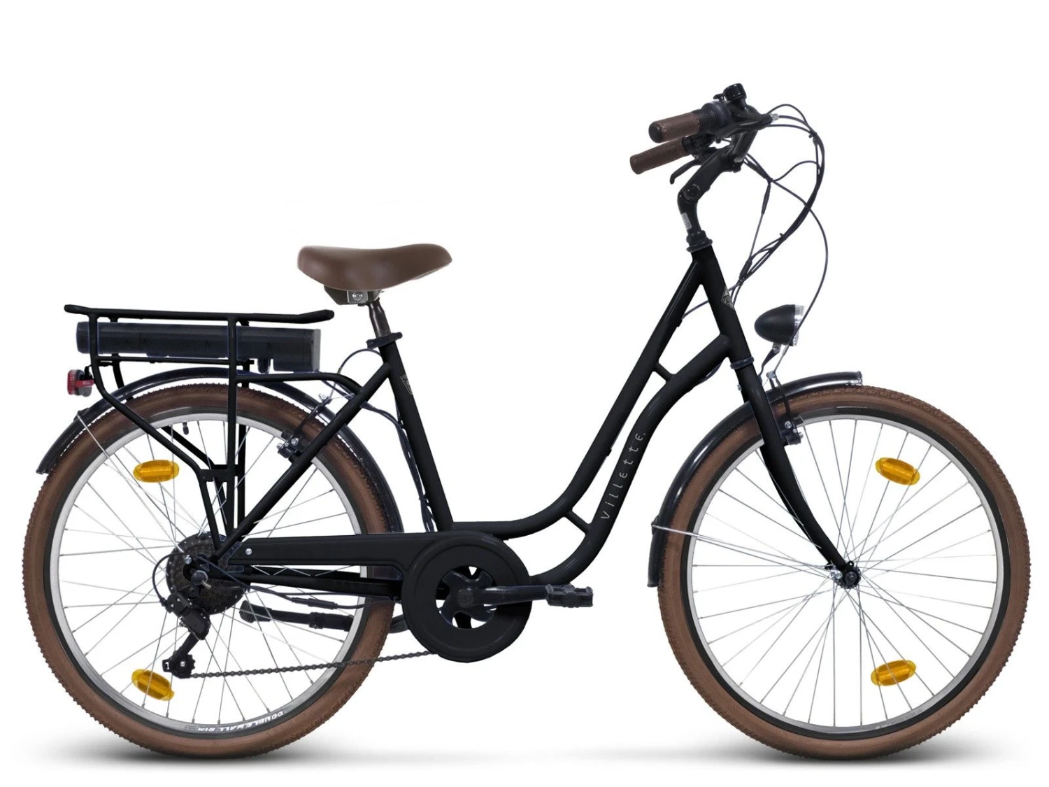 Merkloos Villette Vintage Retro Elektrische Fiets - Black 3 Merkloos Villette Vintage Retro Elektrische Fiets - Black