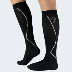 Black Snake Compression Fit Sport Black Hardloopsokken -Kampeerartikelen Korting d76948157fa654c7