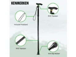 Travelhawk Opvouwbare Wandelstok -Kampeerartikelen Korting e5bff53871380f77