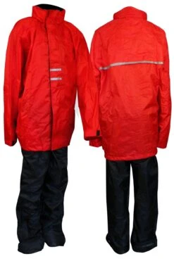 Ralka Kinder Regenpak - Rood/Zwart