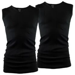 Black Snake Classic 2 Pack Heren V-Hals Shirt