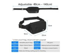 Merkloos Hikr Heuptas - Black -Kampeerartikelen Korting f5332da7518c1d18